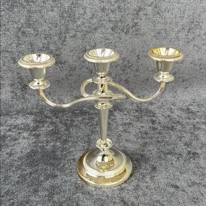 VINTAGE E.P. ZINC MADE IN ENGLAND Candelabra Silver Plated